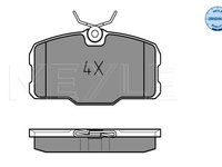 Set placute frana,frana disc punte fata (0252075118 MEYLE) MERCEDES-BENZ