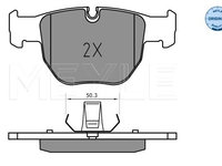 Set placute frana,frana disc punte fata (0252339719 MEYLE) LAND ROVER