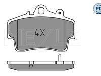 Set placute frana,frana disc punte fata (0252193715PD MEYLE) PORSCHE