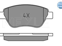 Set placute frana,frana disc punte fata (0252370718 MEYLE) FIAT