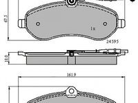 Set placute frana,frana disc punte fata (VKBP80048E SKF) Citroen,FIAT,PEUGEOT,TOYOTA