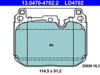 Set placute frana,frana disc punte fata (13047047022 ATE) BMW,MINI