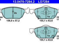 Set placute frana,frana disc punte fata (13047072842 ATE) HONDA