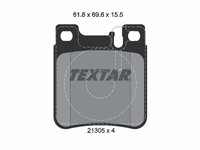 Set placute frana,frana disc puntea spate (2130581 TEXTAR) CHRYSLER,MERCEDES-BENZ