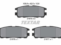 Set placute frana,frana disc puntea spate (2187501 TEXTAR) ACURA,CHEVROLET,GREAT WALL,HAVAL,HOLDEN,HONDA,ISUZU,MITSUBISHI (GAC),OPEL,VAUXHALL