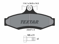 Set placute frana,frana disc puntea spate (2323701 TEXTAR) CHEVROLET,DAEWOO,MITSUBISHI,SSANGYONG