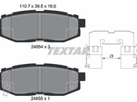 Set placute frana,frana disc puntea spate (2485401 TEXTAR) SCION,SUBARU,TOYOTA