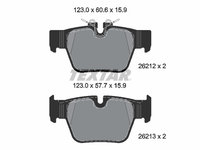 Set placute frana,frana disc puntea spate (2621201 TEXTAR) BMW,MINI