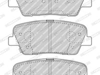 Set placute frana,frana disc puntea spate (FDB4391 FERODO) HYUNDAI,KIA,SSANGYONG