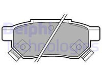 Set placute frana,frana disc puntea spate (LP625 DELPHI) ACURA,HONDA,HONDA (GAC),LOTUS,MG,ROVER