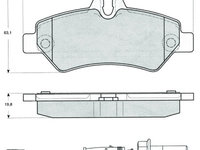 Set placute frana,frana disc puntea spate (MT493 MTR) MERCEDES-BENZ,VW