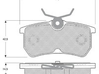 Set placute frana,frana disc puntea spate (MT559 MTR) FORD