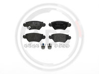 Set placute frana,frana disc puntea spate (P59031 ABS) CHEVROLET,HOLDEN,OPEL,VAUXHALL