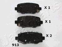 Set placute frana,frana disc puntea spate (PP913AF JAPANPARTS) FIAT,JEEP