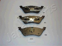 Set placute frana,frana disc puntea spate (PP993AF JAPANPARTS) CHRYSLER,DODGE,JEEP