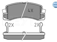 Set placute frana,frana disc puntea spate (0252007615W MEYLE) LEXUS,TOYOTA