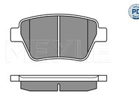 Set placute frana,frana disc puntea spate (0252456317PD MEYLE) AUDI,SEAT,SKODA,VW,VW (FAW)