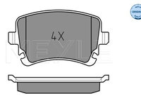 Set placute frana,frana disc puntea spate (0252332617 MEYLE) AUDI,AUDI (FAW),VW