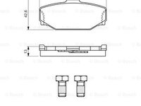 Set placute frana,frana disc puntea spate (0986460995 BOSCH) VOLVO