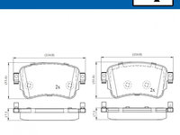 Set placute frana,frana disc puntea spate (VKBP90060E SKF) MERCEDES-BENZ