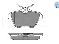 Set placute frana,frana disc puntea spate (0252160616 MEYLE) ALFA ROMEO,LANCIA