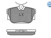 Set placute frana,frana disc puntea spate (0252322417 MEYLE) VW