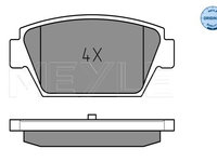 Set placute frana,frana disc puntea spate (0252112514 MEYLE) MITSUBISHI