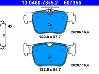 Set placute frana,frana disc puntea spate (13046073552 ATE) AUDI,CUPRA,SKODA,VW