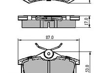 Set placute frana,frana disc puntea spate (VKBP90440E SKF) AUDI,SEAT,SKODA,VW