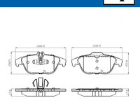 Set placute frana,frana disc puntea spate (VKBP90114 SKF) MERCEDES-BENZ