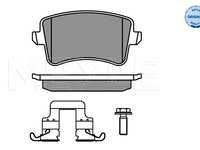 Set placute frana,frana disc puntea spate (0252460617K1 MEYLE) AUDI,AUDI (FAW)