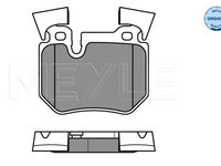 Set placute frana,frana disc puntea spate (0252431517 MEYLE) BMW