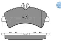 Set placute frana,frana disc puntea spate (0252921720 MEYLE) MERCEDES-BENZ,MERCEDES-BENZ (FJDA),VW