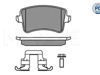 Set placute frana,frana disc puntea spate (02524606171PD MEYLE) AUDI,AUDI (FAW)