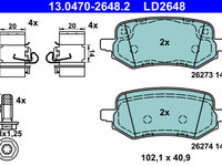 Set placute frana,frana disc puntea spate (13047026482 ATE) FORD