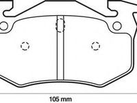 Set placute frana,frana disc RENAULT CLIO (B/C57_, 5/357_), RENAULT 19 Mk II Cabriolet (D53_, 853_), RENAULT 19 (B/C53_) - STOP 571747S