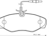 Set placute frana,frana disc RENAULT ESPACE Mk III (JE0_) - JURID 573095J-AS