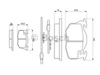 Set placute frana,frana disc RENAULT EXTRA caroserie (F40_, G40_), PEUGEOT 106 (1A, 1C), RENAULT 18 limuzina (134_) - BOSCH 0 986 461 763