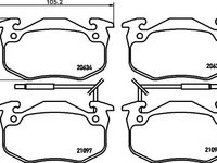 Set placute frana,frana disc RENAULT EXTRA caroserie (F40_, G40_), RENAULT CLIO (B/C57_, 5/357_), RENAULT TWINGO I (C06_) - HELLA PAGID 8DB 355 018