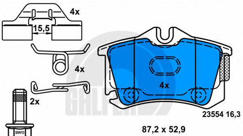 Set placute frana,frana disc RENAULT GRAND SC