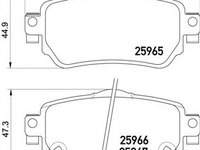 Set placute frana,frana disc RENAULT KADJAR (2015 - 2016) BREMBO P 56 098 piesa NOUA