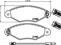 Set placute frana,frana disc RENAULT KANGOO (KC0/1_), RENAULT KANGOO Rapid (FC0/1_) - HELLA PAGID 8DB 355 012-711