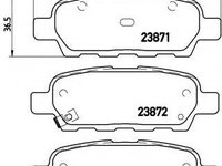 Set placute frana,frana disc RENAULT KOLEOS (HY_) (2008 - 2020) BREMBO P 56 046