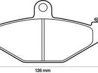 Set placute frana,frana disc RENAULT LAGUNA I I (B56_, 556_), RENAULT SAFRANE (B54_), RENAULT 21 limuzina (L48_) - JURID 571425J