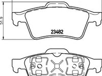 Set placute frana,frana disc RENAULT LAGUNA II (BG0/1_), RENAULT LAGUNA II Sport Tourer (KG0/1_), NISSAN PRIMERA (P12) - HELLA PAGID 8DB 355 009-121