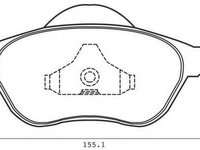 Set placute frana,frana disc RENAULT LAGUNA II (BG0/1_), RENAULT LAGUNA II Sport Tourer (KG0/1_), RENAULT VEL SATIS (BJ0_) - STOP 573025S