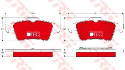 Set placute frana, frana disc RENAULT LAGUNA 