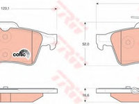 Set placute frana,frana disc RENAULT LATITUDE (L70_) (2010 - 2020) TRW GDB1621