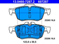 Set placute frana,frana disc RENAULT LATITUDE (L70) (2010 - 2016) ATE 13.0460-7287.2 piesa NOUA