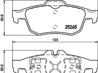 Set placute frana,frana disc RENAULT LATITUDE (L70_), RENAULT TALISMAN - MINTEX MDB3210